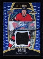 2019 Upper Deck Allure Rookies Blue Line Jerseys 82/99 Rudolfs Balcers Auto s9z