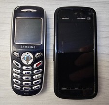 2 Old Used Cell Mobile Phones FOR PARTS Nokia 5800, Samsung X 100, Mobile Phones