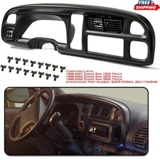 Dash Board Bezel Cover W Vents Fit 1998-2002 Dodge Ram 1500 2500 3500 Truck