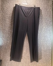 Lafayette 148 Women's Virgin Wool Pants Trousers Size 16 Gray Preppy Career