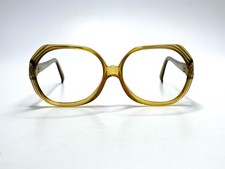 VTG Christian Dior Yellow Green Clear Oval Glasses Germany 2035 20 54 16 125