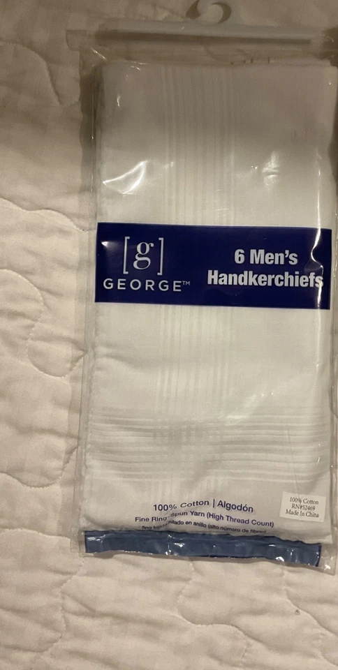 LOTE de 10 pañuelos para hombre, marca Croft and Barrow y marca George Foto 3 de 4