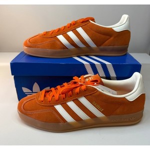 adidas gazelle silver green womens Adidas Gazelle Indoor Orange Peel White