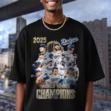 Dodgers 2025 World Series Champions T-Shirt LA Baseball Souvenir Tee Unisex Fan