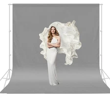 10x12ft Gray Backdrop Photography Grey Photo Shooting Background with Matt Su...
