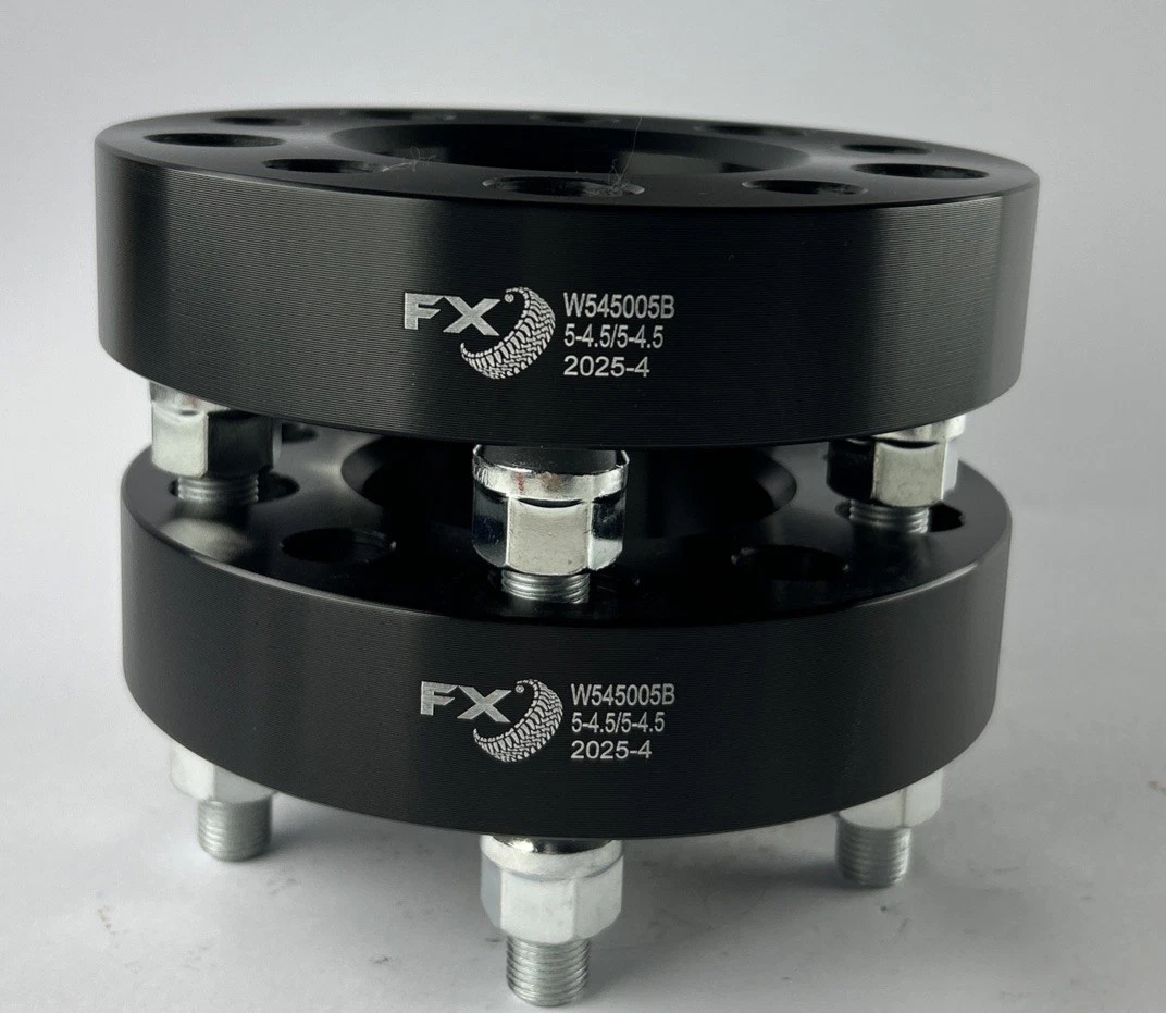 TrailFX W545005B FX Wheel Spacer 5x4.5” 1.25” Black Anodized Pair photo 2