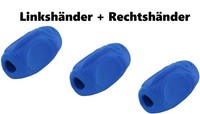 3X Kum Sattler Grip/Schreiblernhilfe/Griff/Schreibhilfe - Gummi Rh + Lh Blau