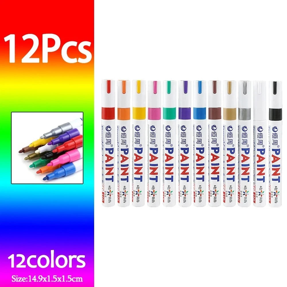 Oil Based Paint Pen, Waterproof Marker Car Tire Pen