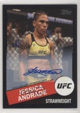 2020 UFC 1985 Topps Baseball Design Black 19/25 Jessica Andrade #85T-3 Auto a2v