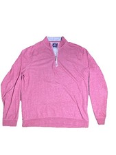 Johnnie O Sully 1/4 Zip Pullover Long Sleeve Men s Size Medium in Merlot Red
