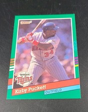 1990 Leaf Kirby Puckett #490 Highlights Minnesota Twins Baseball Card
