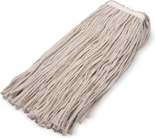 Flo-Pac Cotton Mop Head, Cut-End, Narrow Band with White Band for Organized Clea