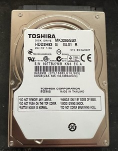 320GB SATA - II 2.5" 9.5mm 5400RPM 3Gb/s HDD - MK3265GSX