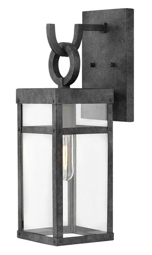 Hinkley Lighting 2800-LL Porter 1 Light 19" Tall Lisa McDennon - Aged Zinc - Picture 1 of 9