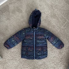 Little Me Full Zip Outerwear Jacket, Boys 2T, Hooded, Lined, Dinosaur Print