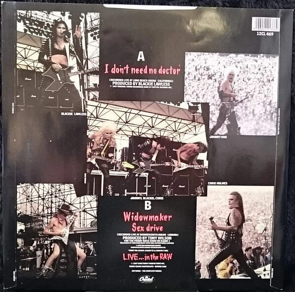 W.A.S.P. - I Don't Need No Doctor (VINYL) - Image 3 of 4