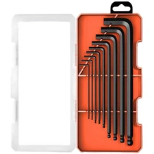 9 Piece Colorful Hex Key Set Ball End L Shape Wrench Tool for Multi Angle Use