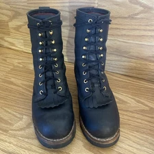 Chippewa Black Logger Lea Waterproof Insulated Boots 73015 Men’s Size 9 M