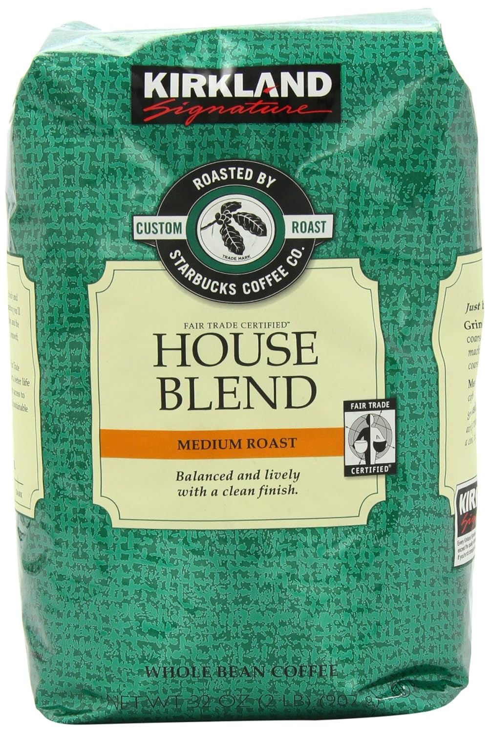 Starbucks Medium Roast House Blend Coffee Beans 32oz by Signature