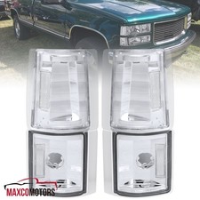 Corner Lights Fits 1994-1998 Gmc Yukon Sierra Ck C10 Clear Turn Signal Lamp 4pc