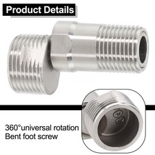 Flexible Wall Mounted Faucet with Adjustable Angle  Curved Foot Design