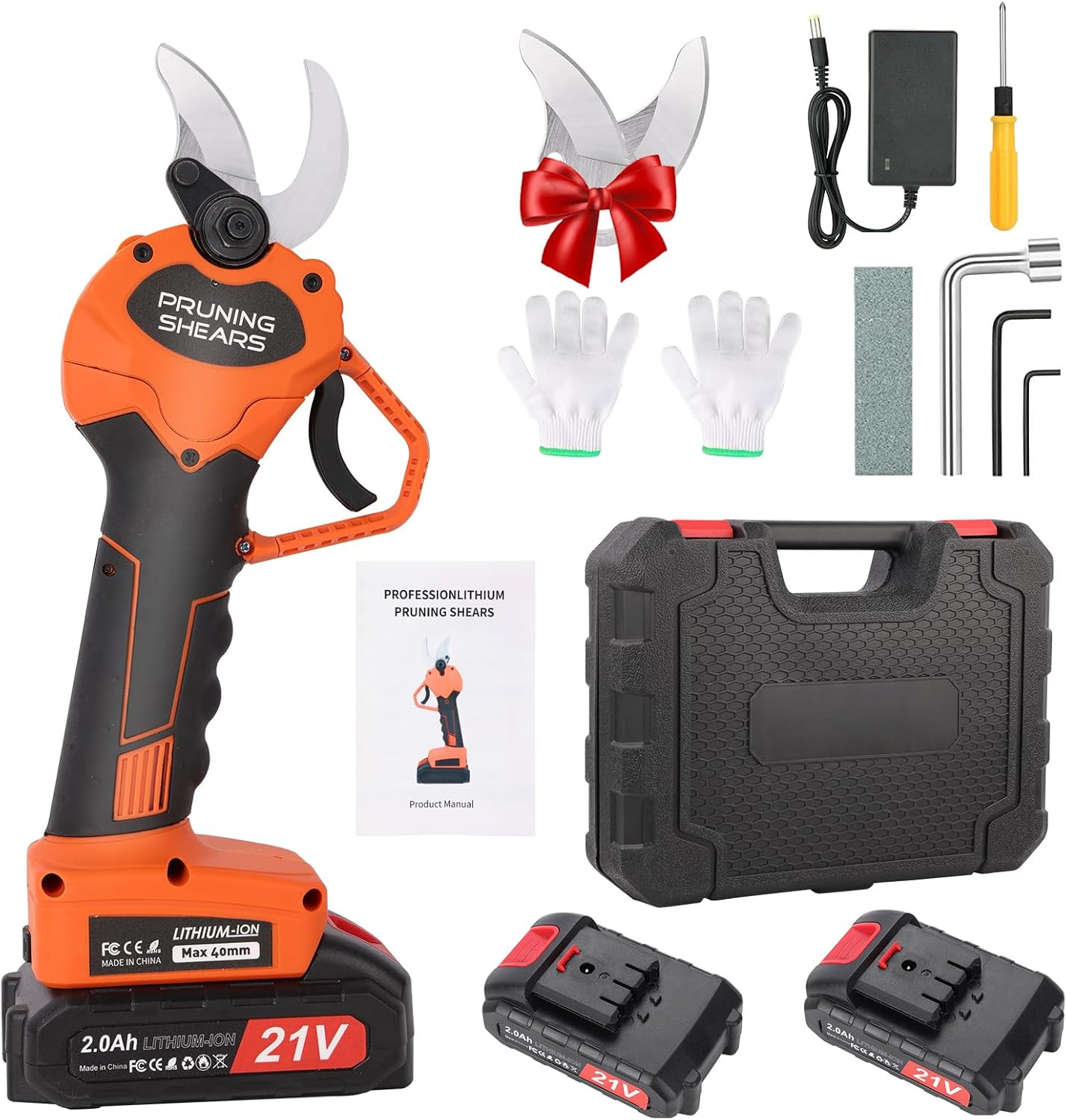 Forbici Potatura Elettriche - 40Mm Cesoie Potatura Elettriche Professionali Con 