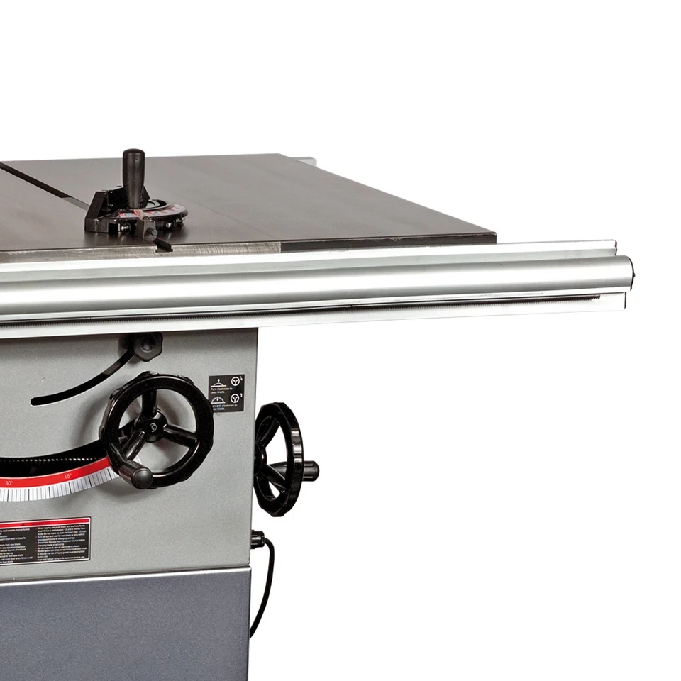 Professional Cast Iron Table Saw 12" Workshop Wood Cutting SIP 01446 - Image 4 of 4