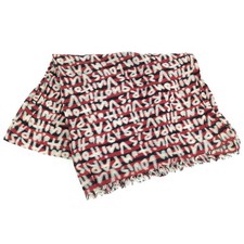 LOUIS VUITTON Graffiti Stole Pareo 52 Wool Scarf Women's Auth
