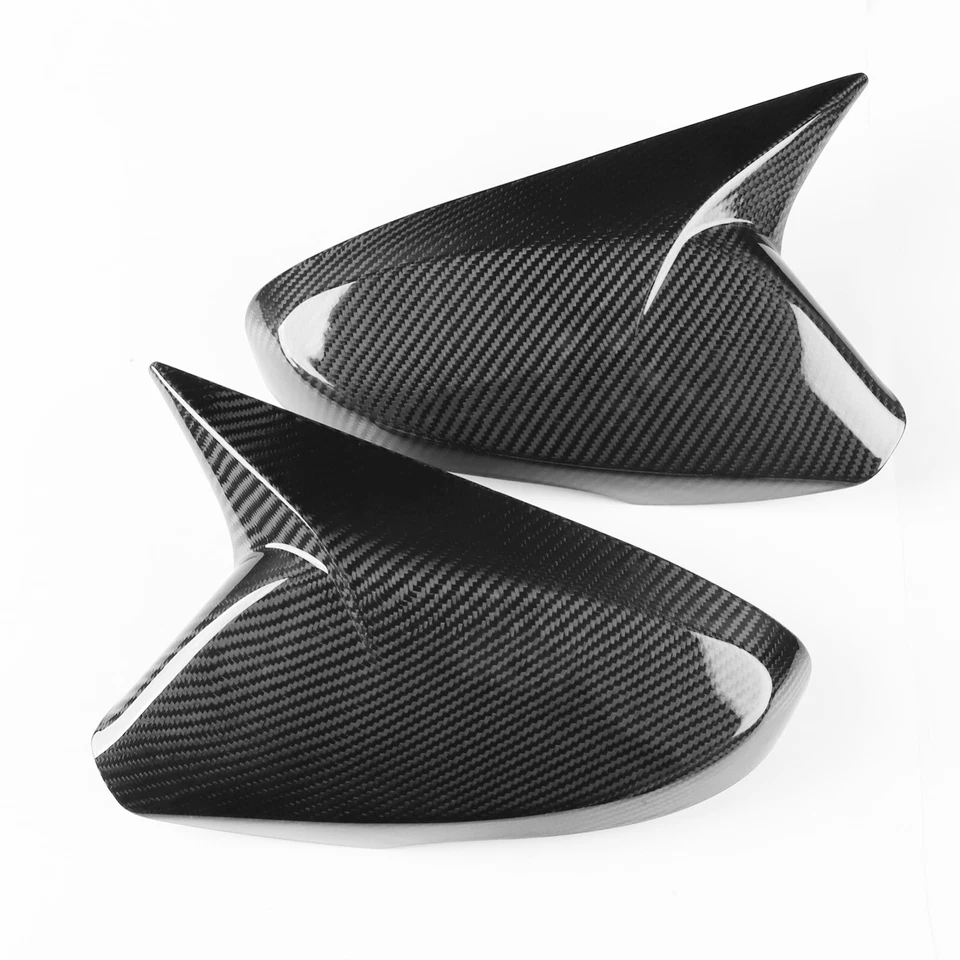 Cubierta de tapa de espejo retrovisor lateral de fibra de carbono seca real para Hyundai Veloster 12-17 Foto 4 de 4