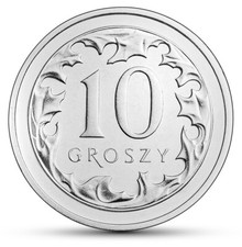 Coin 10 groszy - 10gr - NEW 2024 - UNC - POLAND