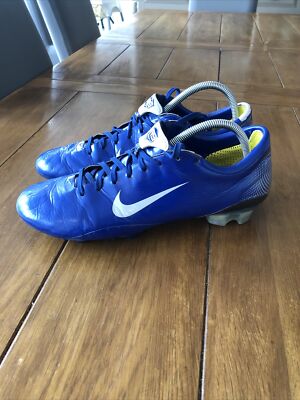 Nike Mercurial Vapor MV R9 Football Boots FG Size 10 1/2 Metallic