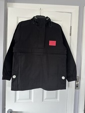Armani Exchange Women Black Half Zip Anorak Jacket Size S