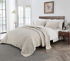 New ListingS Victory Symbol Linen Quilt Set Queen Size-3 Piece Bedding Quilt Coverlets,All