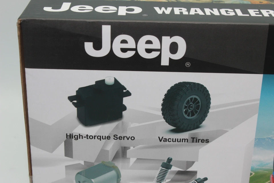 Double E Jeep Wrangler 1:14 RC rot CAR 4x4 Allrad RTR + Akku NEU OVP - Bild 4 von 4