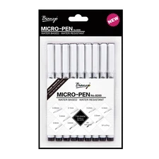 Bianyo Archival Ink Micro Pens, fineliner, graphic, Waterproof pens set of 9