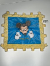 Disney Parks Mickey Mouse Lovey Blanket with Crinkle Tags