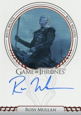 Game of Thrones Legends of the Realm: Ross Mullan as White Walker Autograph Card