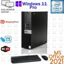 Windows 11 Dell i5 8th gen 16GB RAM 256GB SSD WiFi Desktop Computer PC