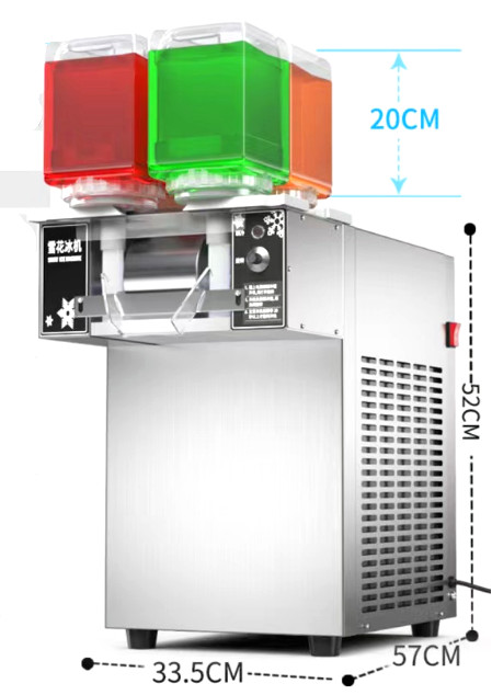 1200W 180kg/24H 4bucket tabletop snowflake ice maker Commercial FD style 110V