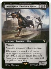 Interceptor, Shadow's Hound (Extended Art) #147 MTG Final Fantasy FIC NM X1