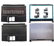 For MSI Pulse GL66 MS-1581 Back Cover Bezel Hinges Palmrest 3075581A411