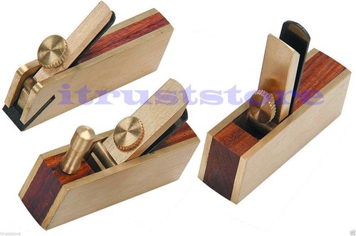 3 PIEZAS CEPILLADORA DE DETALLE DE PULGAR PLANO DE MADERA MINI TAMAÑO PEQUEÑO ALTA CALIDAD - Imagen 2 de 3