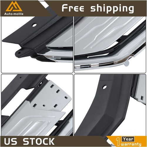 For 16-19 Chevrolet Volt Premier Front Bumper Upper Grill Grille Silver - Picture 16 of 20