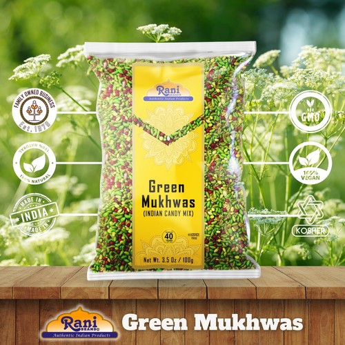 Rani Green Mukhwas (Special Digestive Treat) 3.5oz (100g) - Picture 4 of 8