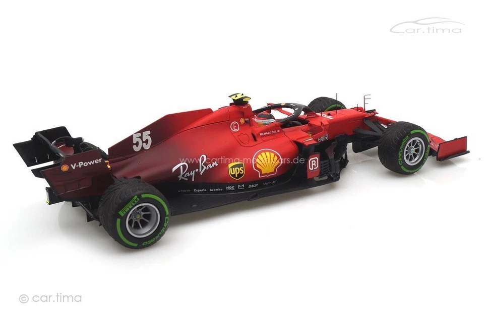 Ferrari SF21 GP Emilia-Romagna 2021 Carlos Sainz BBR 1:18 BBR211855 - Bild 2 von 4