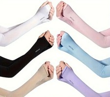 Muslims Islamic Sleeves Gloves Arm Cover Stretchy Fabric Abaya Sleeves Sports