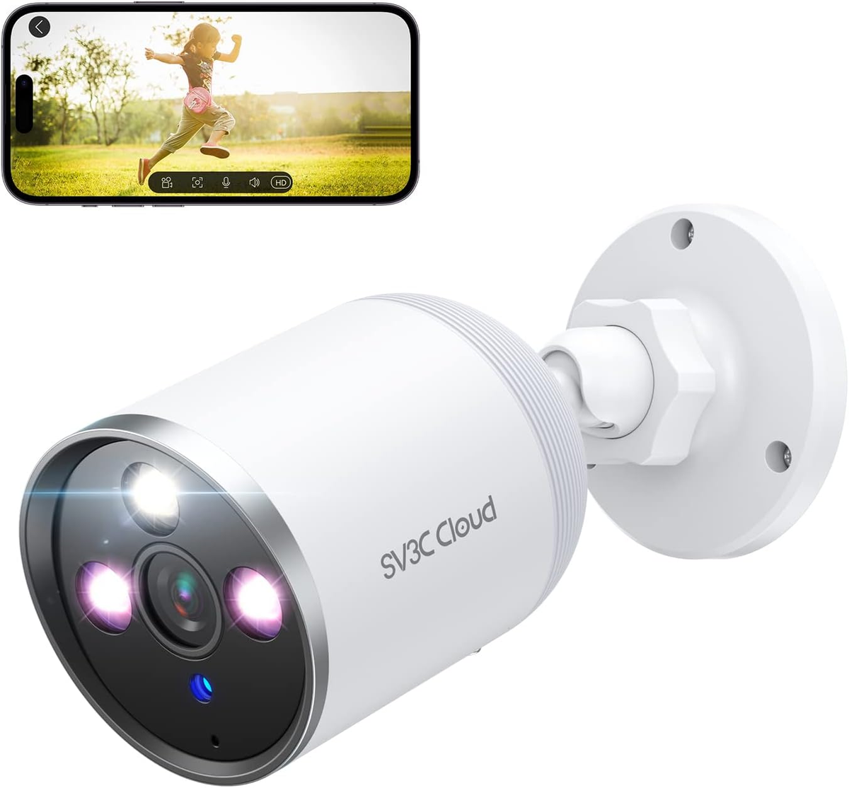 Security Camera Outdoor With Alexa Wifi 2K FHD Motion Alert