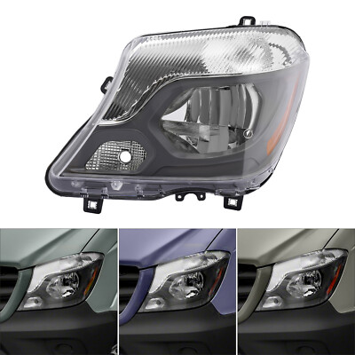 Left Halogen Headlight Driver Side Headlamp For 2014-2018 Mercedes Sprinter