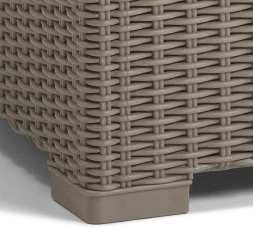 TAVOLO KETER CALIFORNIA DA ESTERNO IN RATTAN CAPPUCCINO 68X69XH35 CM (38667) - Foto 2 di 5