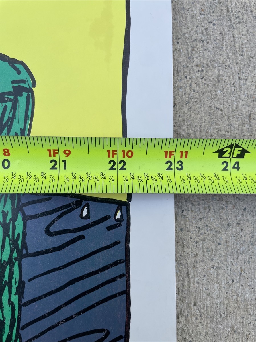 Vintage Original 1972 Peter Pot Pusher Blacklight Poster 35x23